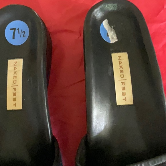 Naked Feet Black Mules - Picture 2 of 5